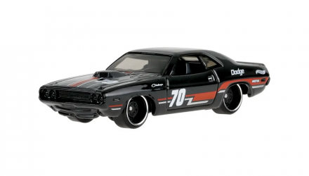 Машинка Базовая Hot Wheels '70 Dodge Hemi Challenger Nightspeed 1:64 JJK79 Black - Retromagaz, image 1