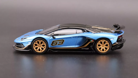 Машинка Premium MINI GT Lamborghini Aventador SVJ 1:64 MGT00784-СH Blue - Retromagaz, image 3