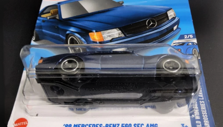 Машинка Базовая Hot Wheels '89 Mercedes-Benz 560 SEC AMG Turbo 1:64 JBB85 Blue - Retromagaz, image 2