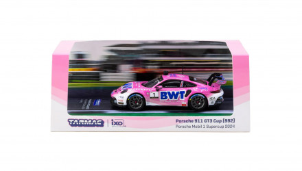 Машинка Premium Tarmac Works Porsche Porsche 911 GT3 Cup (992) Porsche Mobil 1 Supercup 2024 GLOBAL64 1:64 T64-093-24PSC01 Pink - Retromagaz, image 3