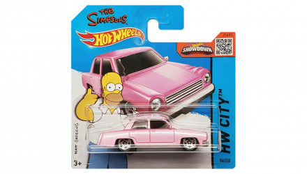 Машинка Базова Hot Wheels The Simpsons Family Car City 1:64 CFG80 Pink - Retromagaz, image 1