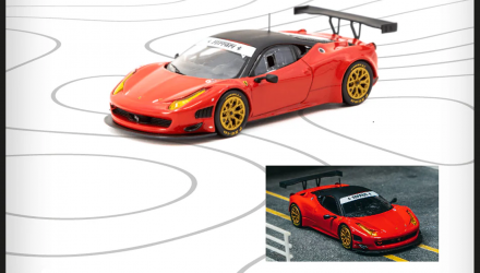Машинка Premium Tarmac Works Ferrari 458 Italia GT3 1:64 T64R-073-RE Red - Retromagaz, image 4