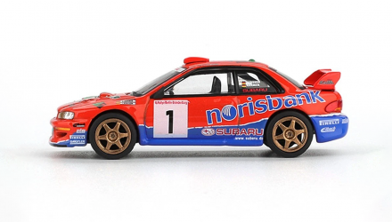 Машинка Premium MINI GT Subaru Impreza WRC97 #1 1999 DRM Champion 1:64 MGT01140 Red - Retromagaz, image 3
