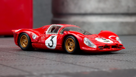 Машинка Premium Hot Wheels 1967 Ferrari 330 P4 Elite 64 1:64 JCP47 Red - Retromagaz, image 2