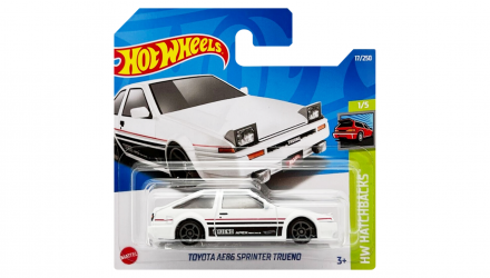 Машинка Базова Hot Wheels Toyota AE86 Sprinter Trueno Hatchbacks 1:64 HCV01 White - Retromagaz, image 1