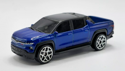 Машинка Базовая Hot Wheels Silverado EV RST Green Speed 1:64 HRY63 Blue - Retromagaz, image 7