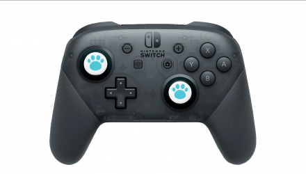 Накладки на Стіки 2шт RMC Cat Paw Nintendo Switch Wii Steam Deck Blue- White - Retromagaz, image 1