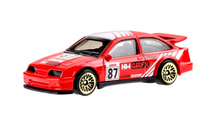 Машинка Базовая Hot Wheels '87 Ford Sierra Cosworth The `80S 1:64 HKG79 Red - Retromagaz, image 2