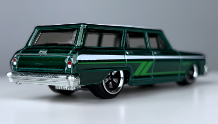 Тематична Машинка Hot Wheels '64 Chevy Nova Hot Wagons 1:64 HWR56/HRR89 Green - Retromagaz, image 3