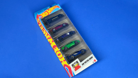 Машинка Базовая 5шт Hot Wheels Aston Martin Vulcan / Ferrari SF90 / Ford GT / Lamborghini Huracán / Lotus Evija Fast & Furious 1:64 JBJ89 Orange - Retromagaz, image 3