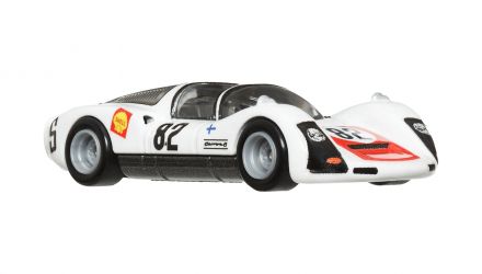 Машинка Premium Hot Wheels '66 Porsche 906 Carrera 6 та Транспортер Carry On Team Transport 1:64 FLF56/HRV47 White 2шт - Retromagaz, image 4