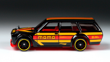 Машинка Базова Hot Wheels Datsun Bluebird Wagon (510) Speed Graphics 1:64 GHF35 Black - Retromagaz, image 3