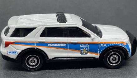 Машинка Велике Місто Matchbox 2023 Ford Police Interceptor Utility Highway 1:64 HVN42 White - Retromagaz, image 3