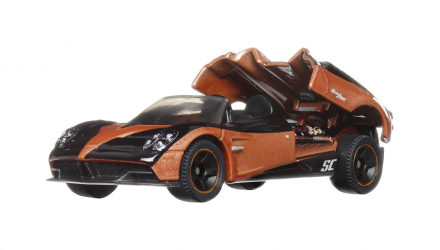 Тематическая Машинка Matchbox Pagani Huayra Roadster Super Chase Moving Parts 1:64 FWD28/HVN20 Orange - Retromagaz, image 3