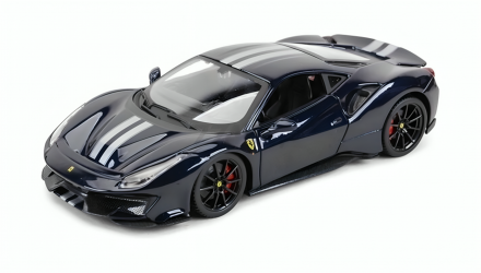 Машинка Bburago Ferrari 488 Pista Race & Play 1:24 Dark Blue - Retromagaz, image 3