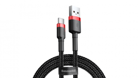 Кабель Baseus Cafule Cable Black/Red USB 2.0 - USB Type-C 1m - Retromagaz, image 1