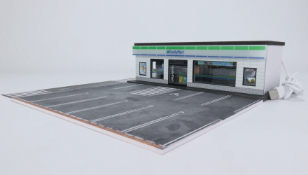 Діорама G-Fans Supermarket Family Mart Супермаркет з Підсвіткою 1:64 White - Retromagaz, image 3