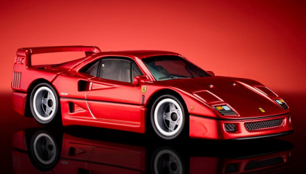 Машинка Premium Hot Wheels Ferrari F40 Red Line Club RLC 1:64 JJY72 Red - Retromagaz, image 1