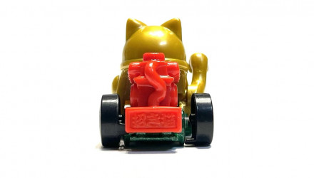 Машинка Базова Hot Wheels Feline Lucky Maneki-Neko 9.29 Experimotors 1:64 JJJ54 Gold - Retromagaz, image 5