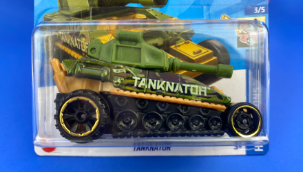 Машинка Базовая Hot Wheels Tanknator Netflix Ride-Ons 1:64 HTC39 Green - Retromagaz, image 1