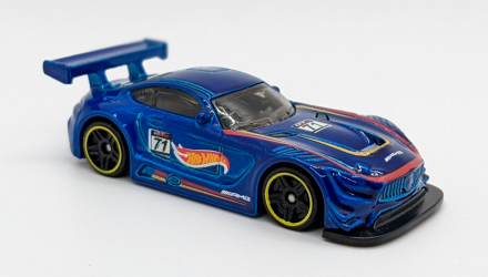 Машинка Базова Hot Wheels '16 Mercedes-AMG GT3 Project CARS 2 Legends of Speed 1:64 FJY10 Dark Blue - Retromagaz, image 5