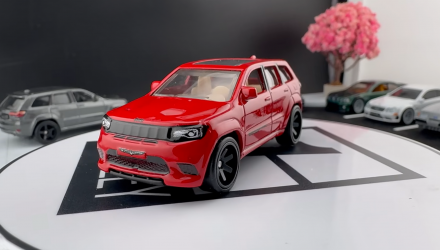Машинка Premium Hot Wheels 2019 Jeep Grand Cherokee Trackhawk Power Trip 1:64 JKF28 Red - Retromagaz, image 1
