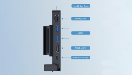 Док-Станция Hagibis Steam Deck Docking Station (2nd gen) Black Новый - Retromagaz, image 2