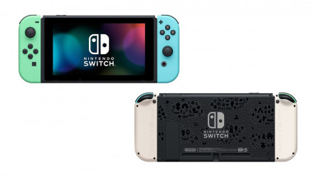 Консоль Nintendo Switch HAC-001(-01) V2 Animal Crossing Limited Edition Модифікована 128GB Green Blue + 5 Вбудованих Ігор Б/У - Retromagaz, image 1