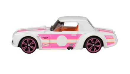 Тематическая Машинка Hot Wheels Datsun Fairlady 2000 Neon Speeders 1:64 JCB04 White - Retromagaz, image 4