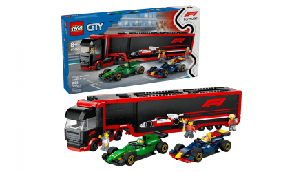 Конструктор Lego Грузовик F1 с Автомобилями RB20 и AMR24 City 60445 Новый - Retromagaz, image 1