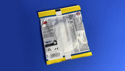 Конструктор Lego Фигурка Builder with Plate Compactor and Flashing Arrow Sign Paper Bag City 952510 cty1936 Новый - Retromagaz, image 3