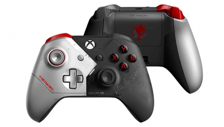 Геймпад Беспроводной Microsoft Xbox One Cyberpunk 2077 Limited Edition Version 2 Black White Б/У - Retromagaz, image 1