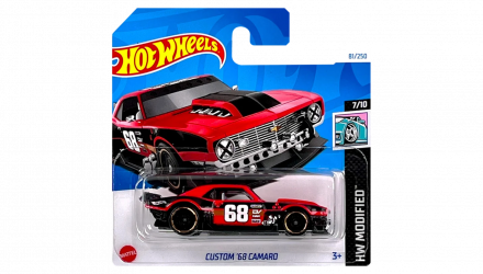 Машинка Базовая Hot Wheels Custom '68 Camaro Modified 1:64 HTB69 Red - Retromagaz, image 1