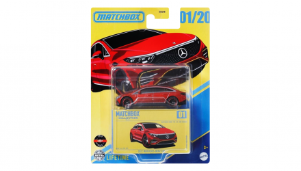 Машинка Premium Matchbox 2022 Mercedes-Benz EQS Collectors 1:64 HVW23 Red - Retromagaz, image 1