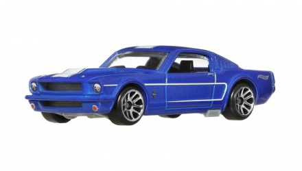Тематическая Машинка Hot Wheels '65 Ford Mustang 2+2 Fastback ZAMAC Chase Mustang 60th 1:64 JBY54 Blue - Retromagaz, image 1