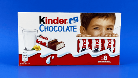 Набор Шоколад Молочный 10шт Kinder Chocolate 8 Pieces 100g - Retromagaz, image 1