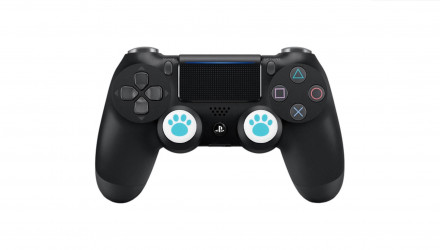 Накладки на Стіки 2шт RMC Cat Paw PlayStation 5 4 3 2 1 Xbox Series One 360 Switch 2 Blue White - Retromagaz, image 4