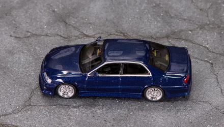 Машинка Premium Tarmac Works VERTEX Toyota Chaser JZX100 GLOBAL64 1:64 TG4G-007-BL Blue - Retromagaz, image 5