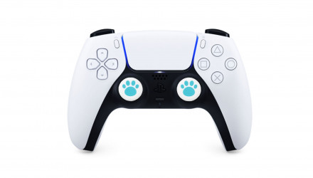Накладки на Стіки 2шт RMC Cat Paw PlayStation 5 4 3 2 1 Xbox Series One 360 Switch 2 Blue White - Retromagaz, image 3