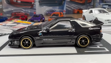 Машинка Premium Hot Wheels Mazda RX7 FC Pandem Chase AutoStrasse 1:64 HCK20 Black - Retromagaz, image 3