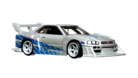 Машинка Premium Hot Wheels 2шт LB-ER34 Super Silhouette Nissan Skyline та Транспортер Carry On Fast & Furious Team Transport 1:64 HPX97 Silver - Retromagaz, image 6