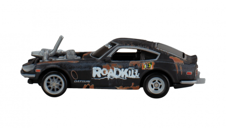 Машинка Premium Hot Wheels Custom '71 Datsun 240Z Roadkill Rotsun Pop Culture 1:64 HKC37 Black - Retromagaz, image 4