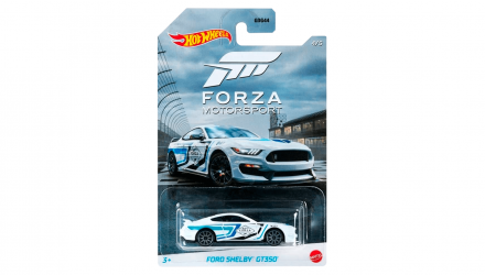 Тематическая Машинка Hot Wheels Ford Shelby GT350 Forza Motorsport 1:64 GJV70 White - Retromagaz, image 1