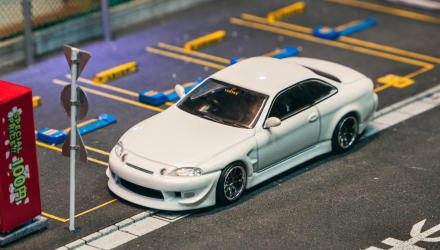 Машинка Premium Tarmac Works VERTEX Toyota Soarer JZZ30 1:64 T64G-080-WH Grey - Retromagaz, image 4