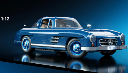 Конструктор Hot Wheels Brick Shop Mercedes-Benz 300 SL 1:64 HWW25 Blue - Retromagaz, image 6