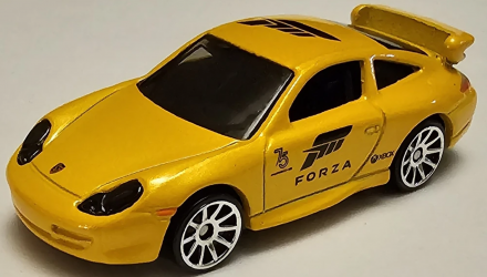 Тематическая Машинка Hot Wheels Porsche 911 GT3 Forza 1:64 HLK28 Yellow - Retromagaz, image 2