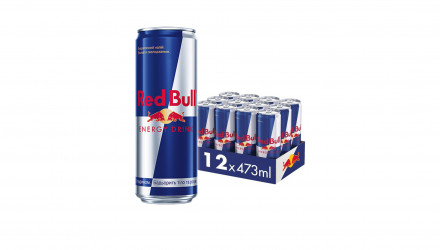 Набір Напій Енергетичний 12шт Red Bull 473ml - Retromagaz, image 1