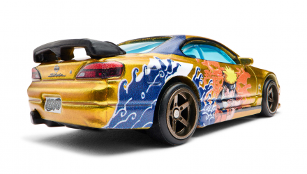 Машинка Premium Hot Wheels Naruto Nissan Silvia (S15) Mattel Creations Collaboratory 1:64 JNN04 Yellow - Retromagaz, image 3