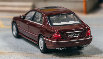Машинка Premium Tarmac Works Mercedes-Benz S 55 AMG Bordeaux GLOBAL64 1:64 T64G-072-B0 Red - Retromagaz, image 3