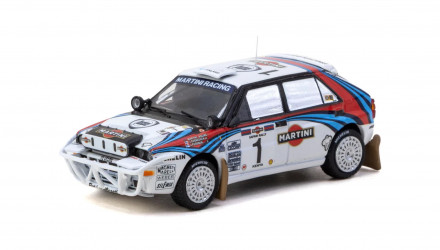 Машинка Premium Tarmac Works Lancia Delta HF Integrale Safari Rally 1992 #1 1:64 T64-049-92SAF01 White - Retromagaz, image 2